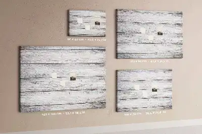 Tableau en liège déco Planches peintes