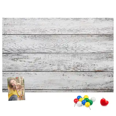 Tableau en liège déco Planches peintes