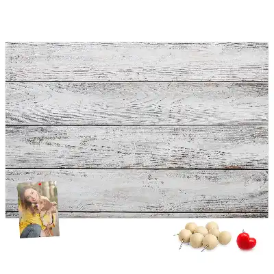 Tableau en liège déco Planches peintes