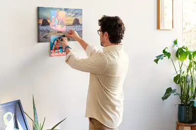 Tableau d’affichage en liège Soleil descendant dans la mer