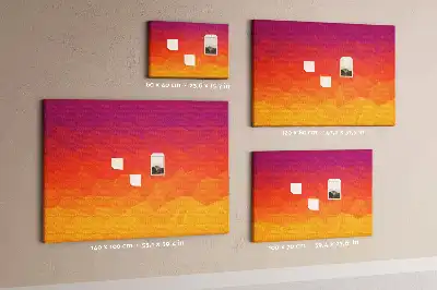 Tableau de liège Lever du soleil