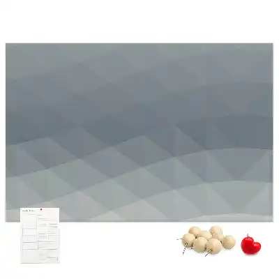 Tableau d’affichage en liège avec motif d'abstraction de vague