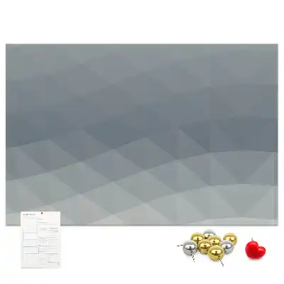 Tableau d’affichage en liège avec motif d'abstraction de vague