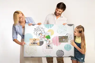 Tableau de liège Motif géométrique