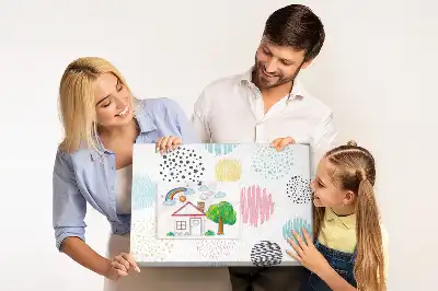 Tableau de liège Motif géométrique