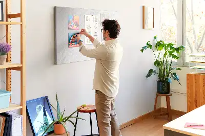 Tableau d’affichage en liège Décoration motif en marbre
