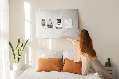 Tableau d’affichage en liège Décoration motif en marbre