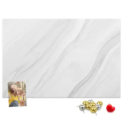 Tableau d’affichage en liège Décoration motif en marbre