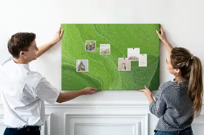 Tableau d’affichage en liège au motif Vagues modernes