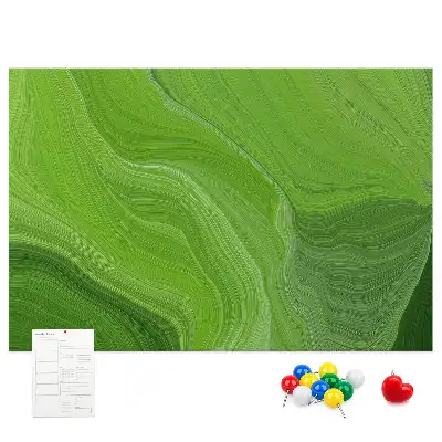 Tableau d’affichage en liège au motif Vagues modernes