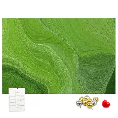 Tableau d’affichage en liège au motif Vagues modernes