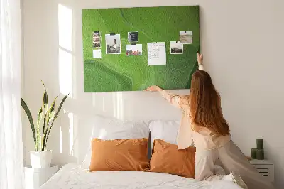 Tableau d’affichage en liège au motif Vagues modernes