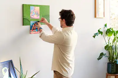 Tableau d’affichage en liège au motif Vagues modernes