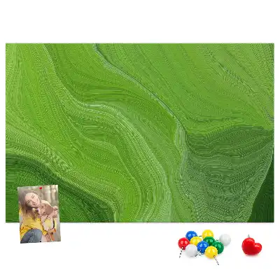 Tableau d’affichage en liège au motif Vagues modernes