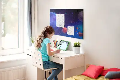 Tableau de liège Planètes galaxie