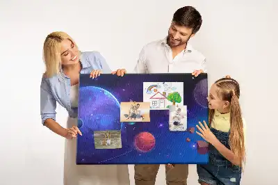 Tableau de liège Planètes galaxie