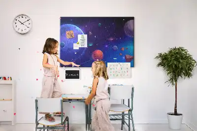 Tableau de liège Planètes galaxie