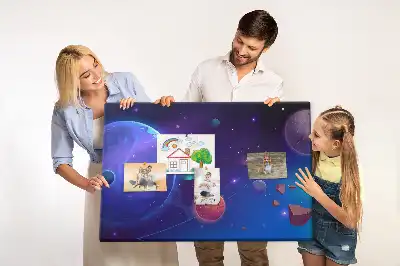 Tableau de liège Planètes galaxie