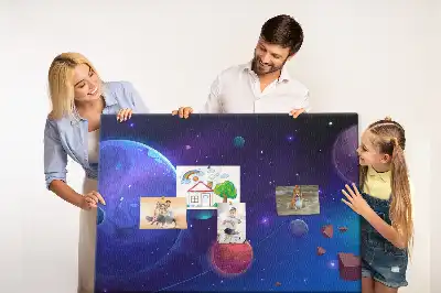 Tableau de liège Planètes galaxie