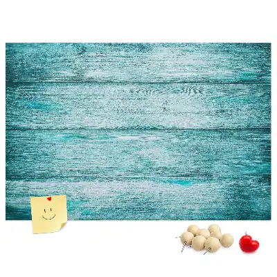 Tableau d’affichage en liège Vieux bois bleu