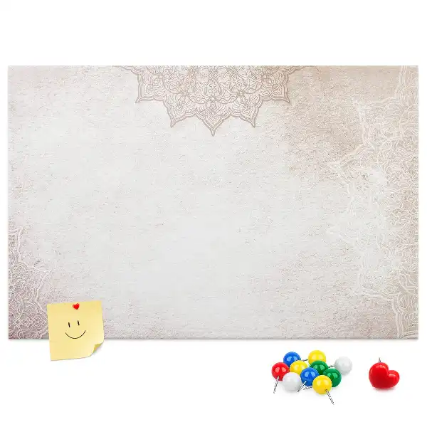 Tableau de liège avec motif décoratif