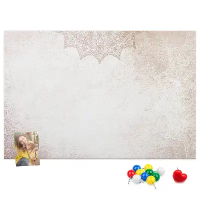Tableau de liège avec motif décoratif