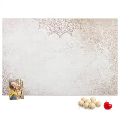 Tableau de liège avec motif décoratif
