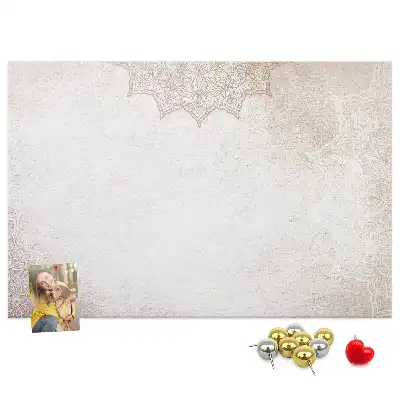 Tableau de liège avec motif décoratif