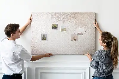 Tableau de liège avec motif décoratif