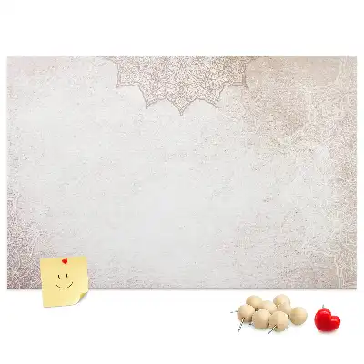 Tableau de liège avec motif décoratif