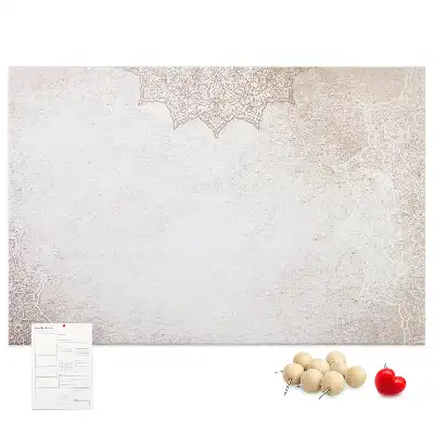 Tableau de liège avec motif décoratif