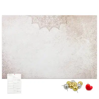 Tableau de liège avec motif décoratif