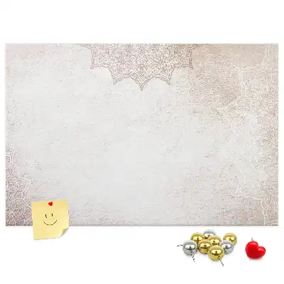 Tableau de liège avec motif décoratif
