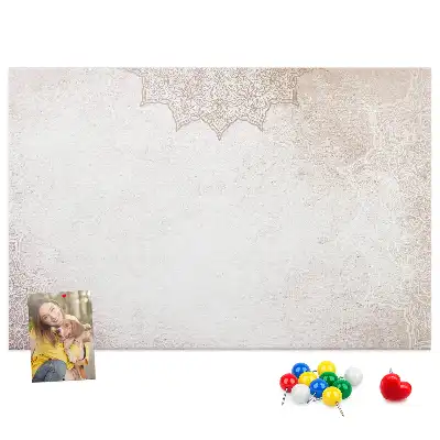 Tableau de liège avec motif décoratif