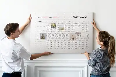 Tableau d’affichage en liège Fiche de développement des habitudes