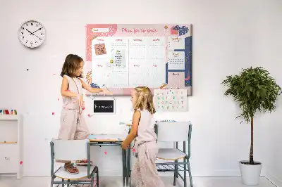 Tableau de liège Planificateur de la Semaine