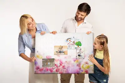 Tableau d’affichage en liège Fleurs dans le pré
