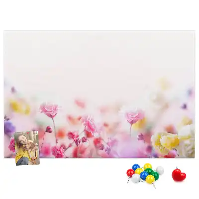 Tableau d’affichage en liège Fleurs dans le pré
