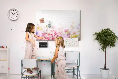 Tableau d’affichage en liège Fleurs dans le pré