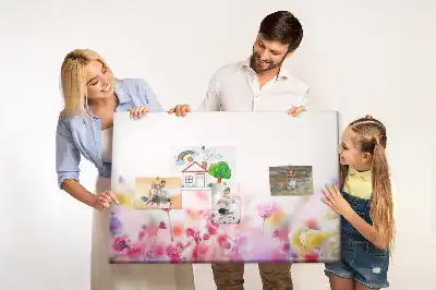 Tableau d’affichage en liège Fleurs dans le pré