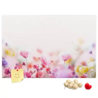 Tableau d’affichage en liège Fleurs dans le pré