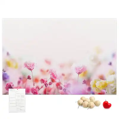 Tableau d’affichage en liège Fleurs dans le pré