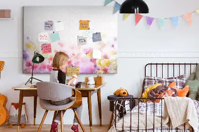 Tableau d’affichage en liège Fleurs dans le pré