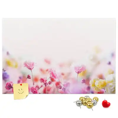Tableau d’affichage en liège Fleurs dans le pré