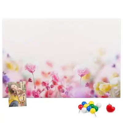 Tableau d’affichage en liège Fleurs dans le pré
