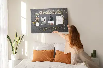 Tableau en liège déco Confettis dorés