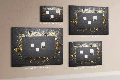 Tableau en liège déco Confettis dorés