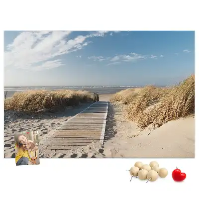Tableau de liège Vue sur la plage