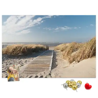 Tableau de liège Vue sur la plage