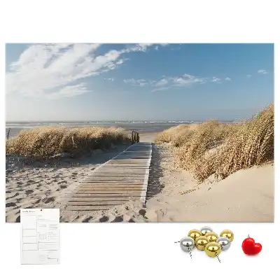 Tableau de liège Vue sur la plage